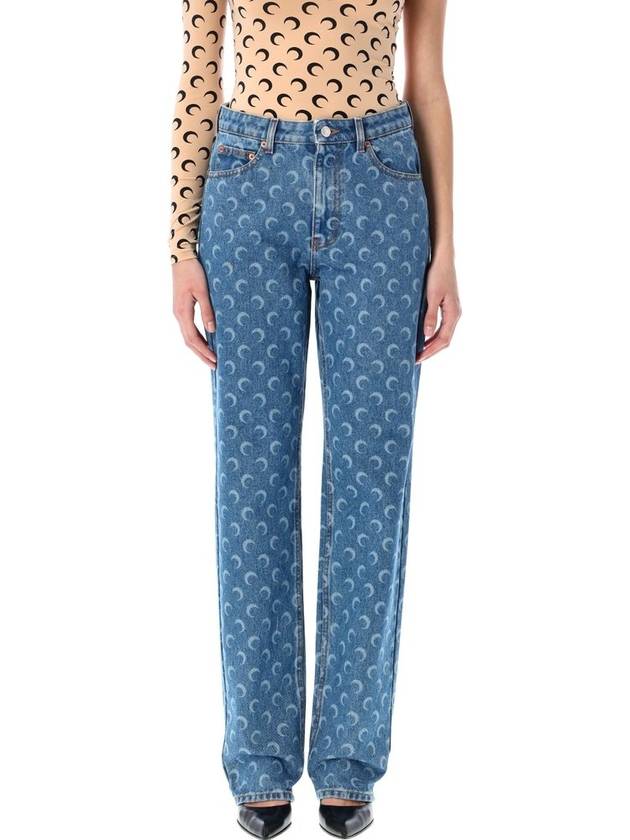 마린 세르 문 레이저 데님 루즈 진