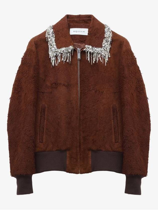 알렉산더 맥퀸 스웨이드 봄버 재킷 817940Q5AO52085