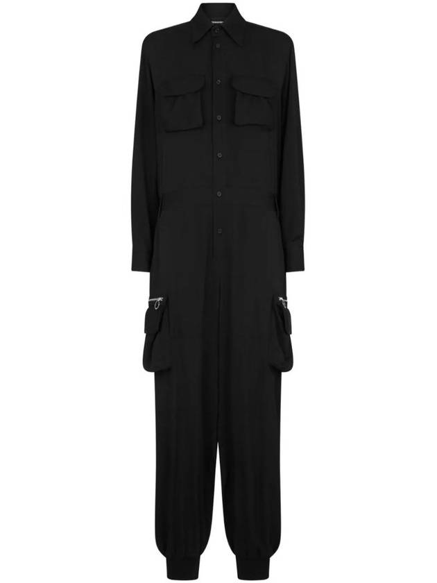 디스퀘어드2 와이드 카고 점프수트 S75FP0161S76512