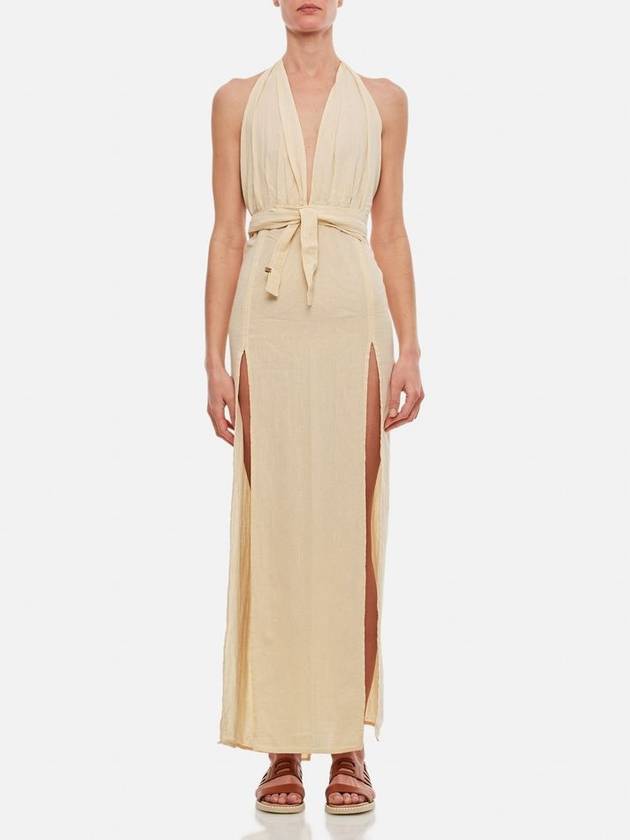 Caravana Tacoh Cotton Long Dress With Slits