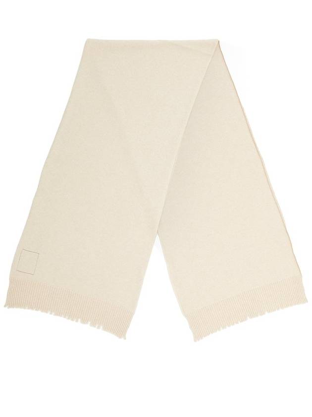 Uma Wang 로고 패치 프린지 엣지 스카프