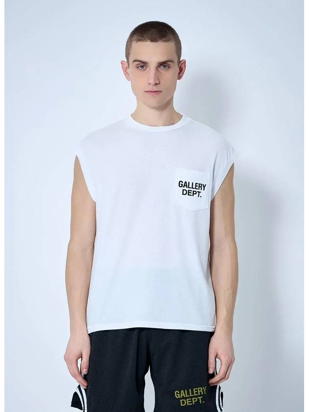 갤러리 부서 Augi 슬리브리스 탑 AST10004WHITE_None