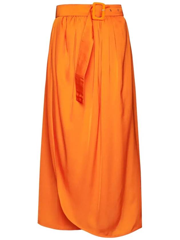 Pinko 벨티드 웨이스트 미디 스커트 101022A0NP_A71