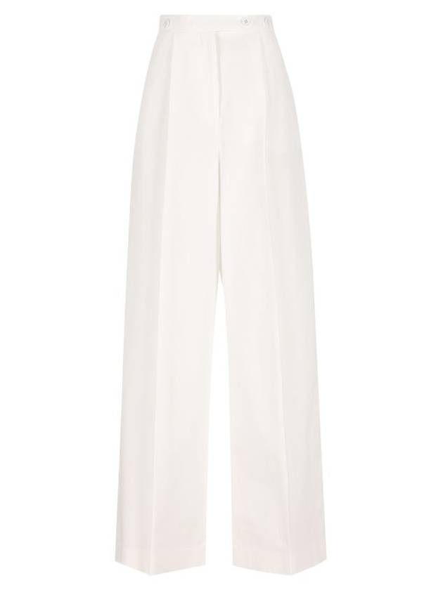 지방시 플리츠 스트레이트 팬츠 화이트