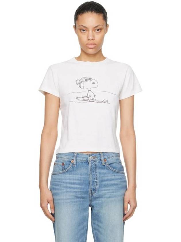 Off White Ski Snoopy T Shirt 241800F110010