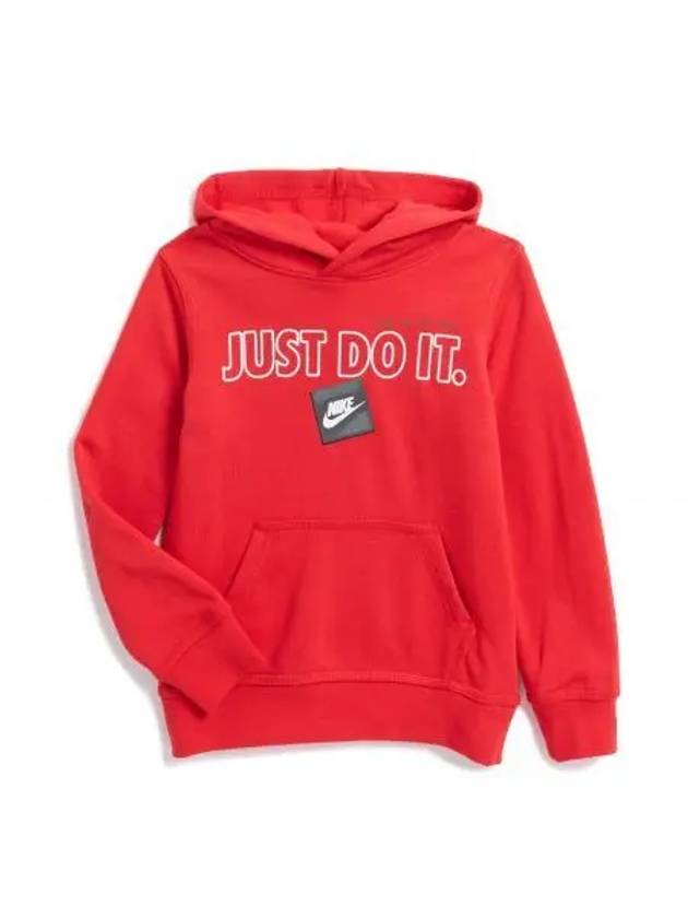 키즈 나이키 키즈 저스트두잇 JDI 풀오버 후디 후드티 유니버시티 레드 10114740