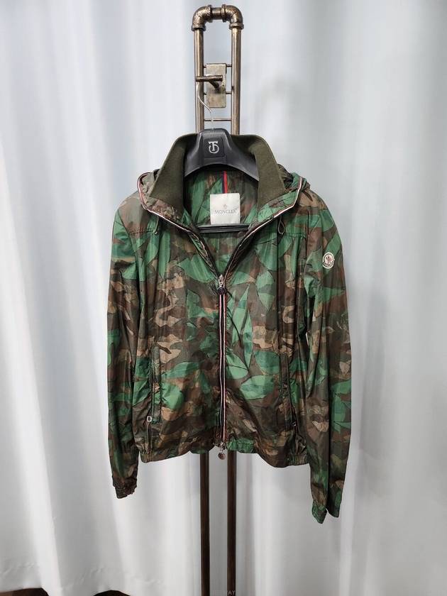 [중고명품 DHLUX] 몽클레어 카모 삼선 바람막이 자켓 2/95