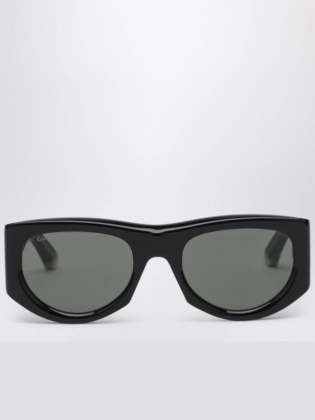 GUCCI Rectangular Sunglasses in glossy black