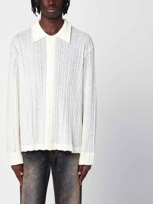 Sefr White wool Riku shirt