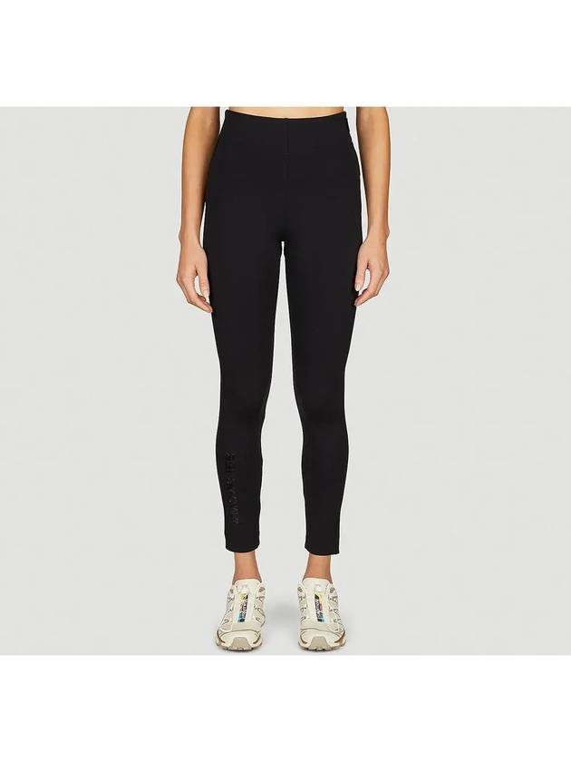 몽클레르그레노블 25SS 8H00006 829H7 999 로고 패치 블랙 저지 레깅스