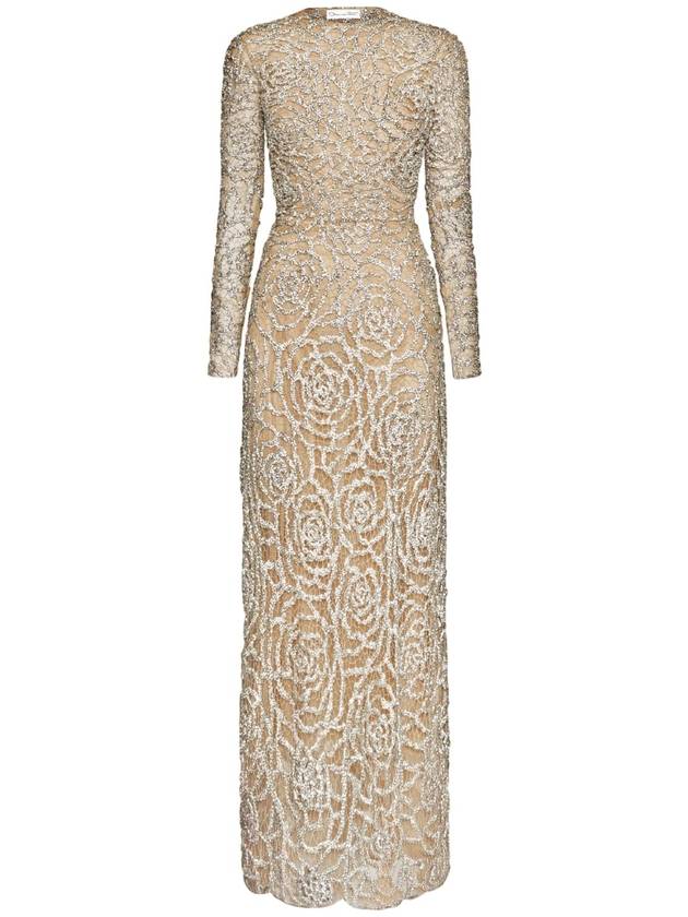 ENGLISH ROSE CRYSTAL EMBROIDERED GOWN