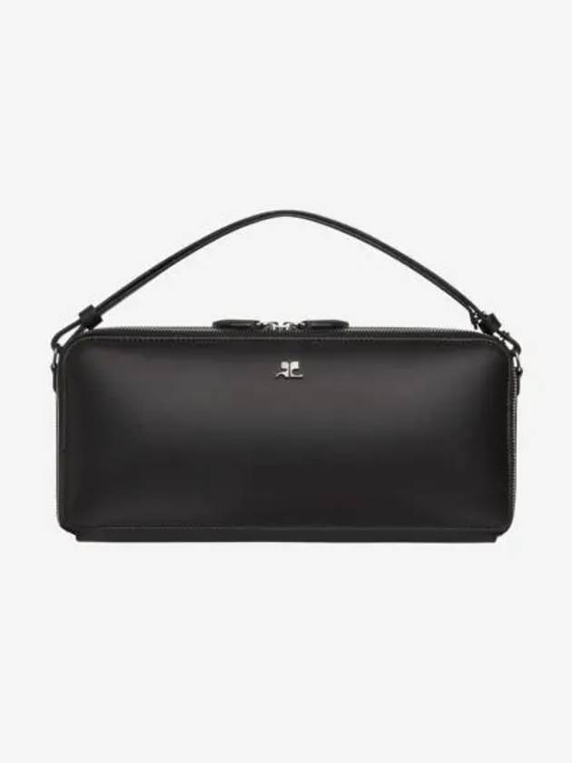 꾸레쥬 클라우드 레더 바게트백 블랙 Courreges Cloud Leather Baguette Black
