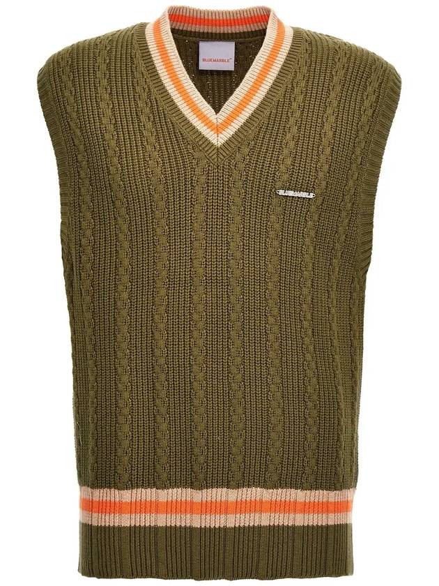 블루마린 COLLEGEVEST 남성 코트 자켓 SW31KN18B23GRN
