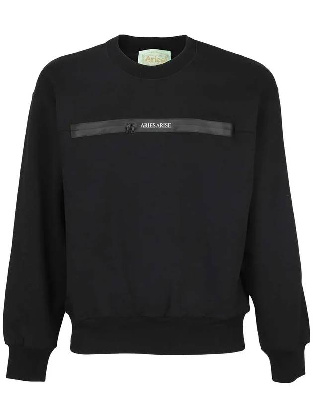 Aries 로고 프린트 크루넥 스웨트셔츠 SSAR20330_BLKBLACK
