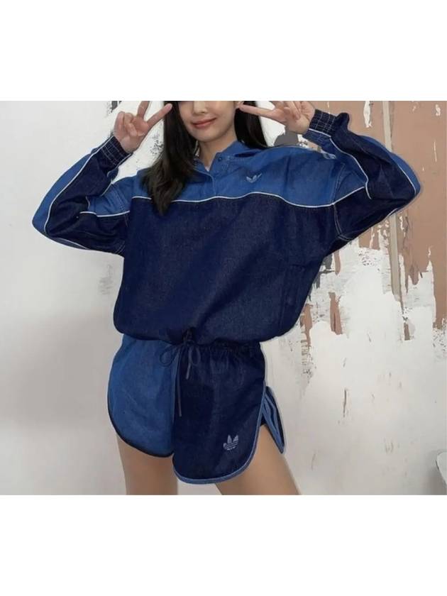 아디다스 오리지널스 데님 후디 우먼스 GM5387