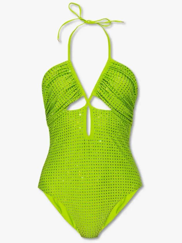 Self Portrait 컷아웃 원피스 수영복 RS236030_GREEN