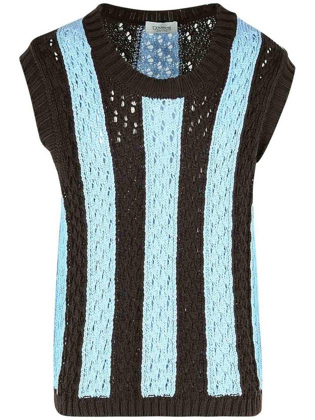 Laneus Light Blue Cotton Vest