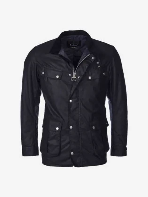 바버 남성 듀크 왁스 버튼 자켓 네이비 Barbour Duke Wax Jacket Navy