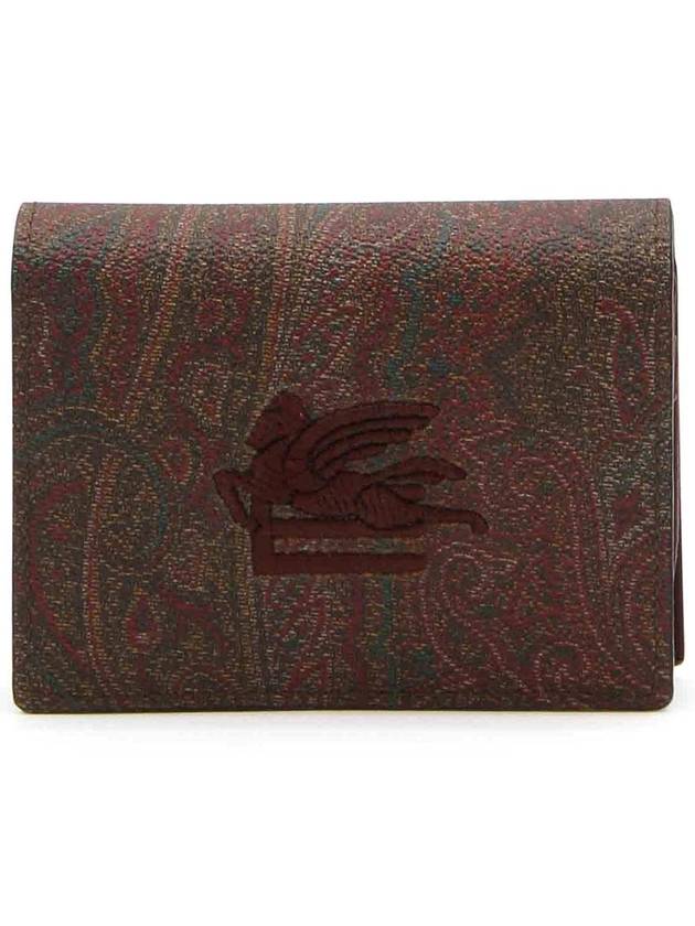 Etro Leather-canvas cardholder