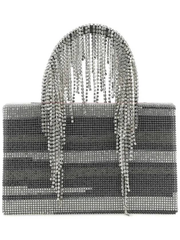 카라 장식 프린지 탑 핸들 백 HB275_E0990BLACKSTREAKING