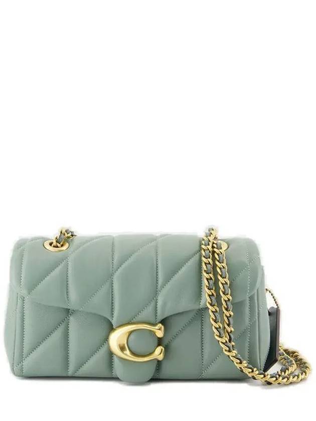 코치 태비 20 로고 플라크 퀼팅 숄더백 CP149_B4SGSAGE