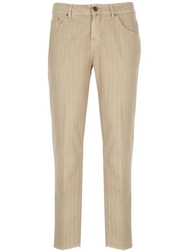 Jacob Cohen 로고 패치 스트레이트 레그 팬츠 QE015036S4002TN_D34