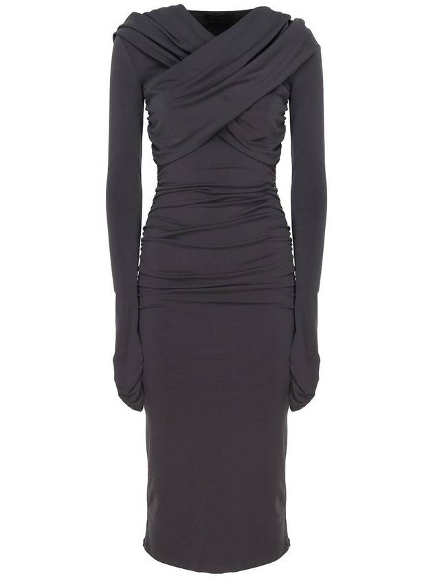 The Andamane Fitted dress with hood
