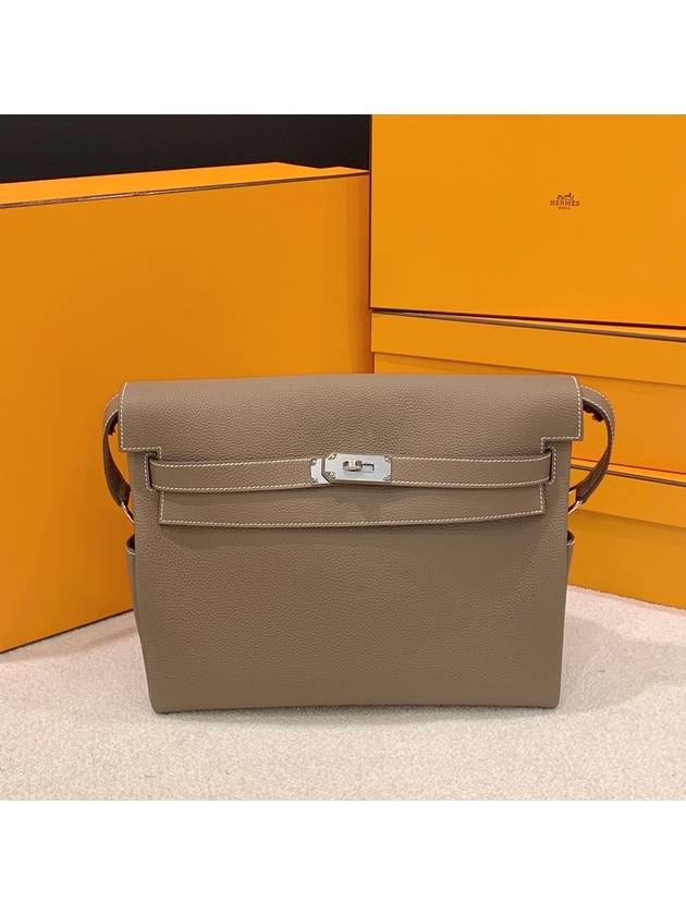 에르메스 켈리 메신저 크로스백 에토프 팔라듐 도금 GM