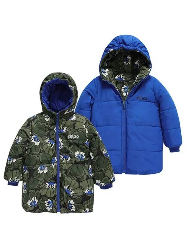 겐조 KENZO K26103 64H 보케 플라워 리버시블 주니어 패딩