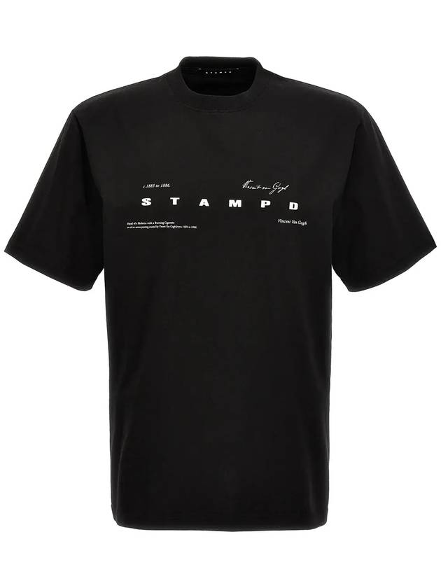 Stampd 반고흐 캐주얼 티셔츠 SLAM3248TE_BLK