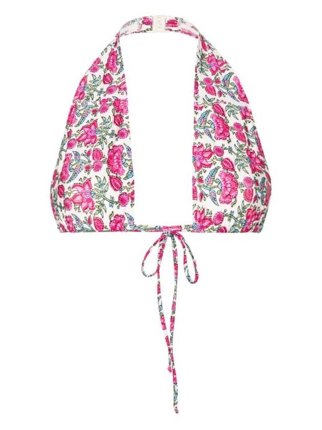 MC2 세인트 바스 여성 플로럴 프린트 홀터넥 니키니 탑 핑크