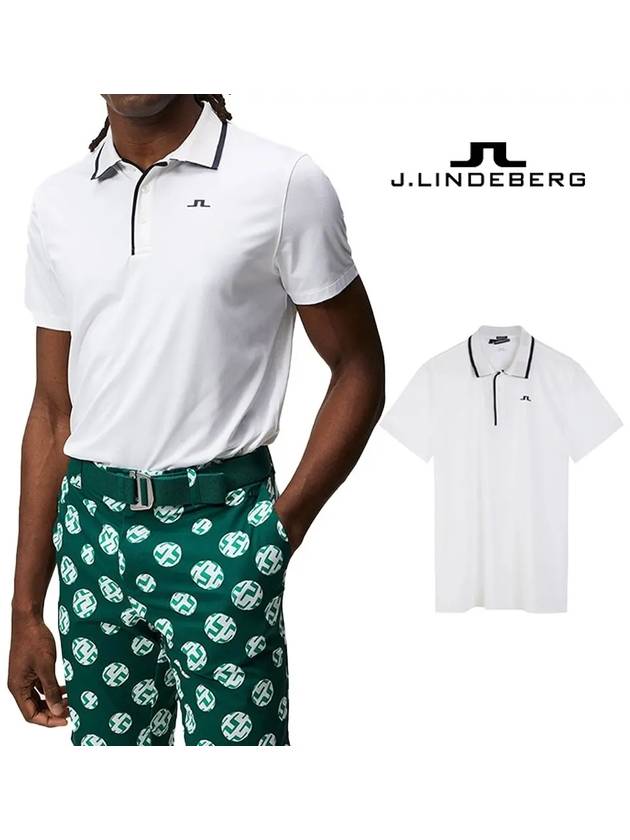 제이린드버그 루카 골프 카라 폴로 셔츠 탑 반팔티셔츠 화이트