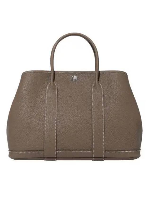 에르메스 가든 파티 30 백 네곤다 & 팔라듐 하드웨어 에뚜쁘 Hermes Garden Party 30 Bag Negonda & Palladium Etoupe