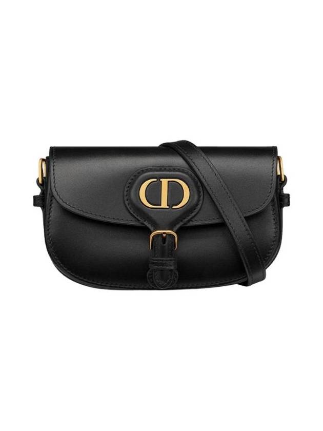 디올 바비 스몰 레더 크로스 백 블랙