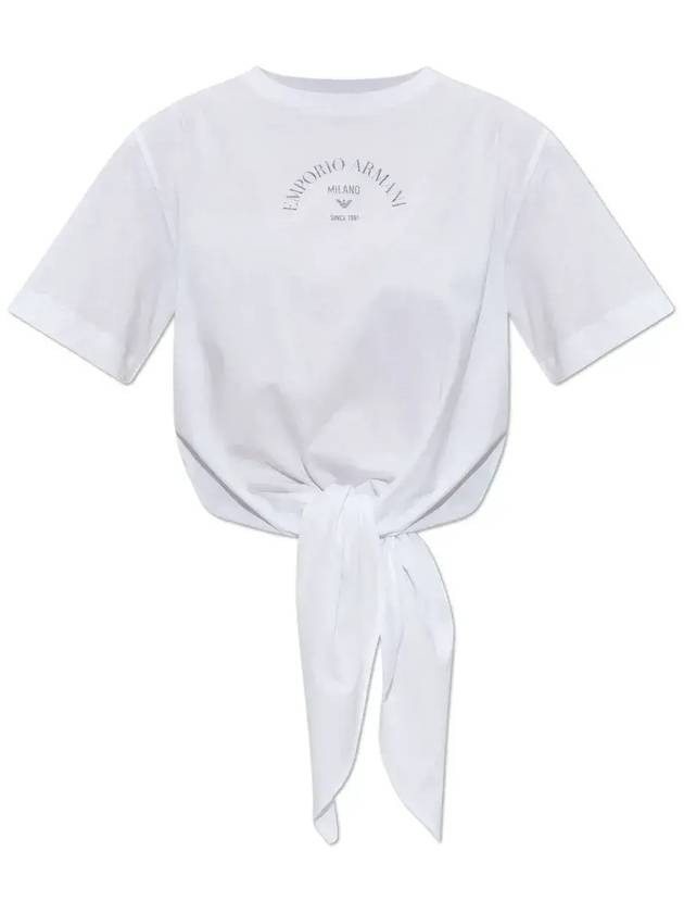 엠포리오 아르마니 장식 앞면 넥타이 티셔츠 EW000894AF12567_U0002