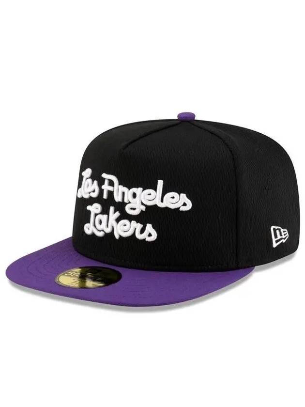 뉴에라 엘에이 레이커스 Dashmark Mesh 59FIFTY 5950 에이프레임 Fitted Hat 10140637