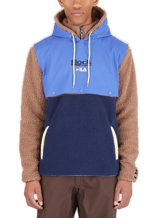 Fila X Flock Together Borg 하이브리드 드로스트링 후드 티셔츠