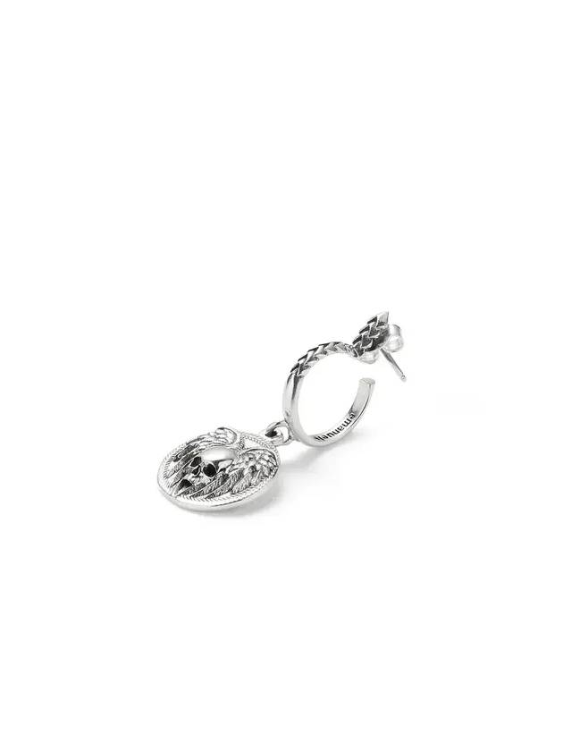 Emanuele Bicocchi 코인 스컬 싱글 이어링 KWE1_Silver