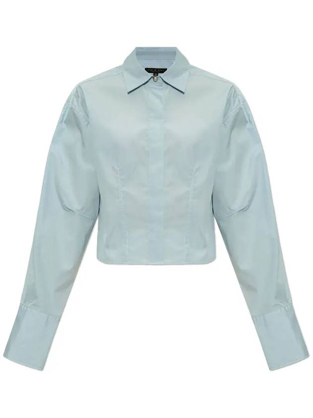 Rag & Bone 테일러드 버튼업 탑 WAW24PA00346030_LTBLUE