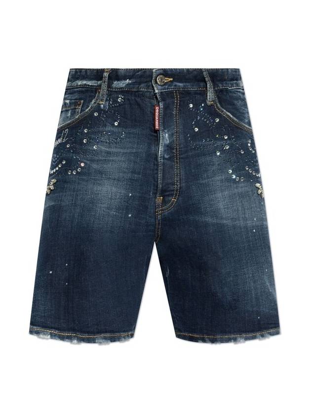 Dsquared2 다크 로데오 워시 탄성 복서 반바지