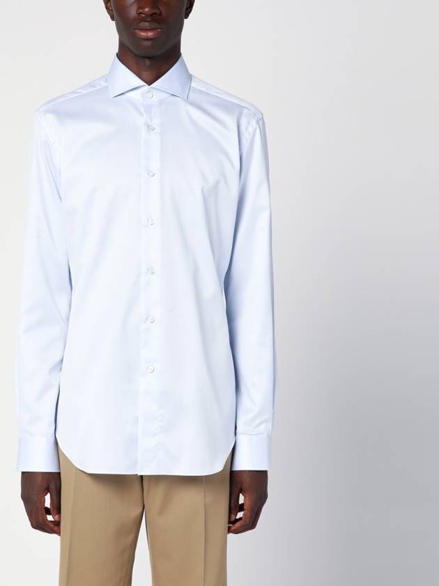XACUS Light blue cotton Travel shirt