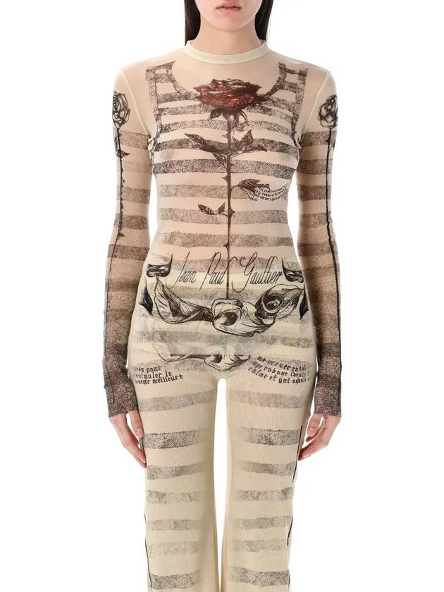 장 폴 고티에 로고 프린트 티셔츠 TO274T585_030030