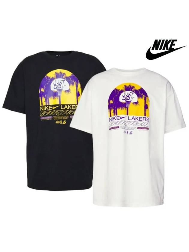 나이키 90S 노스엔젤레스 탑 반팔 티셔츠 2컬러 베이직 로고 트레이닝복 반팔티