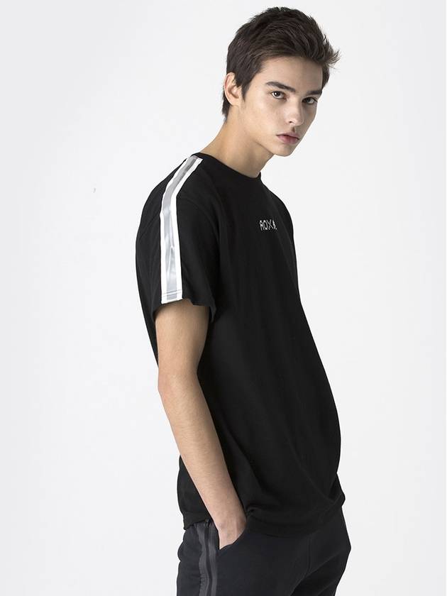 Aox line SS tshirt Black
