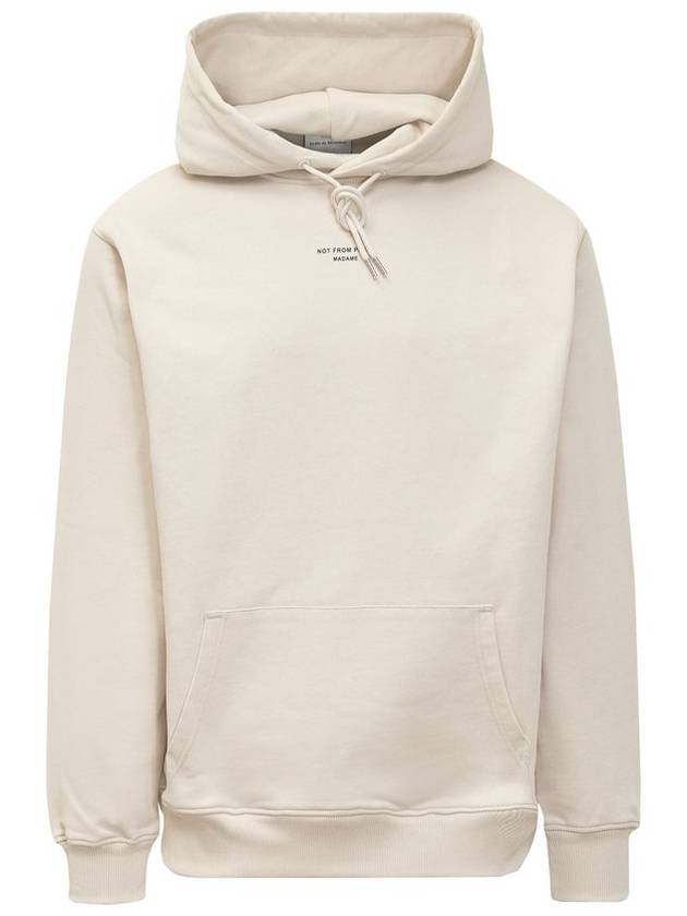 퍼니 미스터 슬로건 프린트 드로스트링 후디