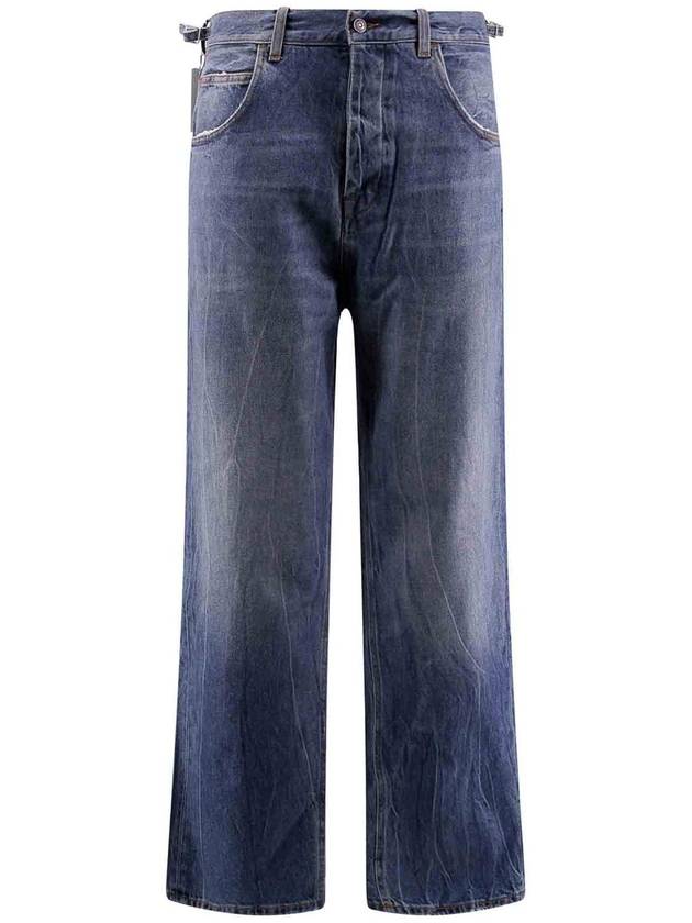 Haikure Cotton jeans with back logo patch