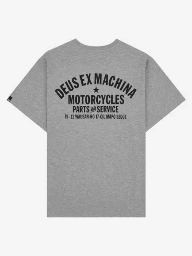 데우스 엑스 마키나 서울 어드레스 티셔츠 그레이 말 Deus Ex Machina Seoul Address T Shirt Grey Marle