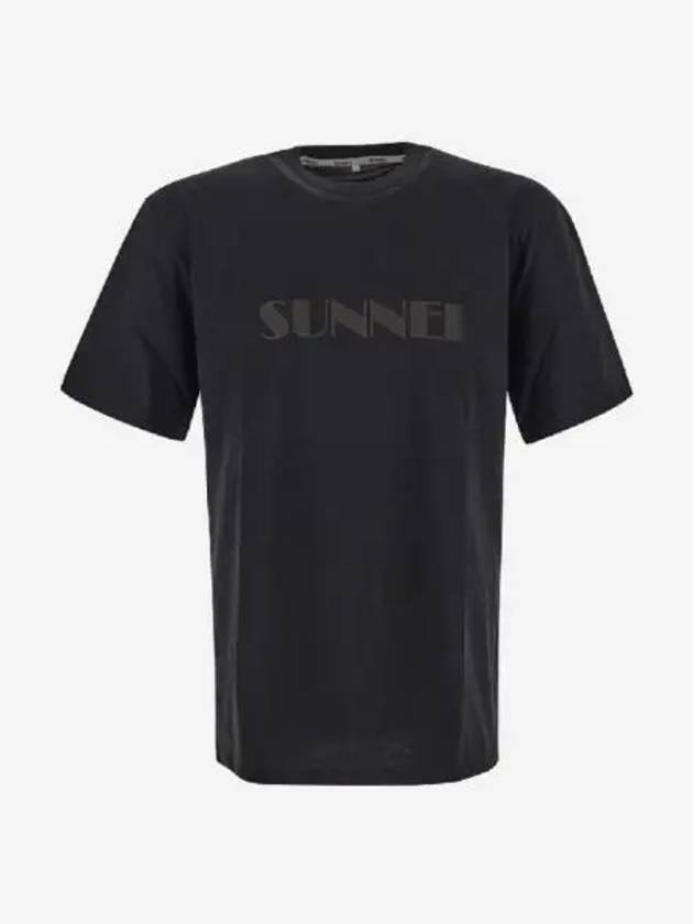 써네이 클래식 로고 티셔츠 블랙 Sunnei Classic Logo T Shirt Black