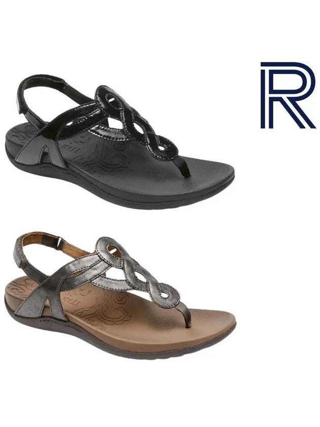 락포트 여성화 라모나 샌들 실버 블랙