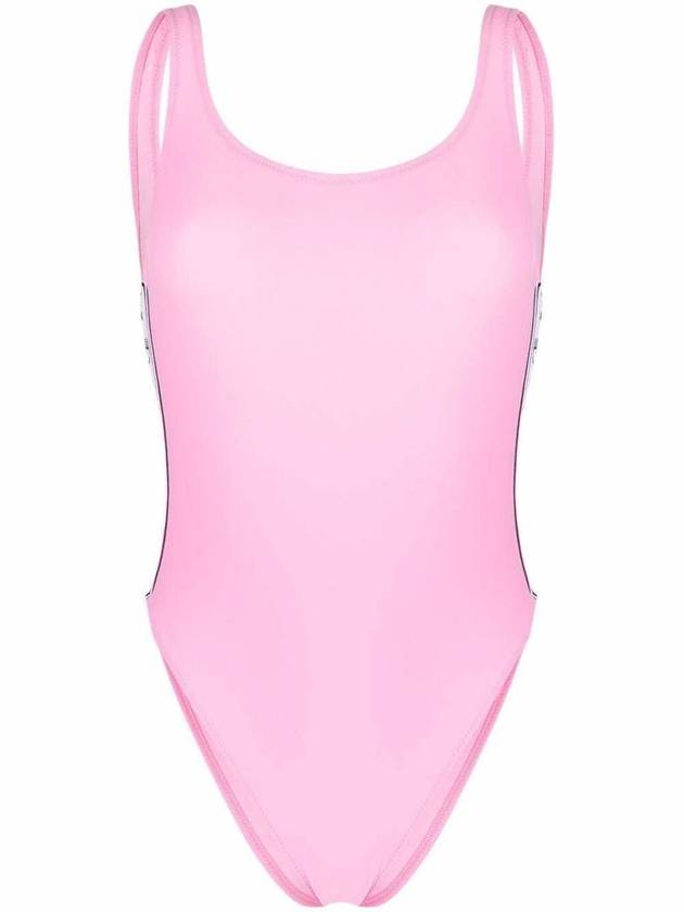 Chiara Ferragni 로고 테이프 원피스 수영복
